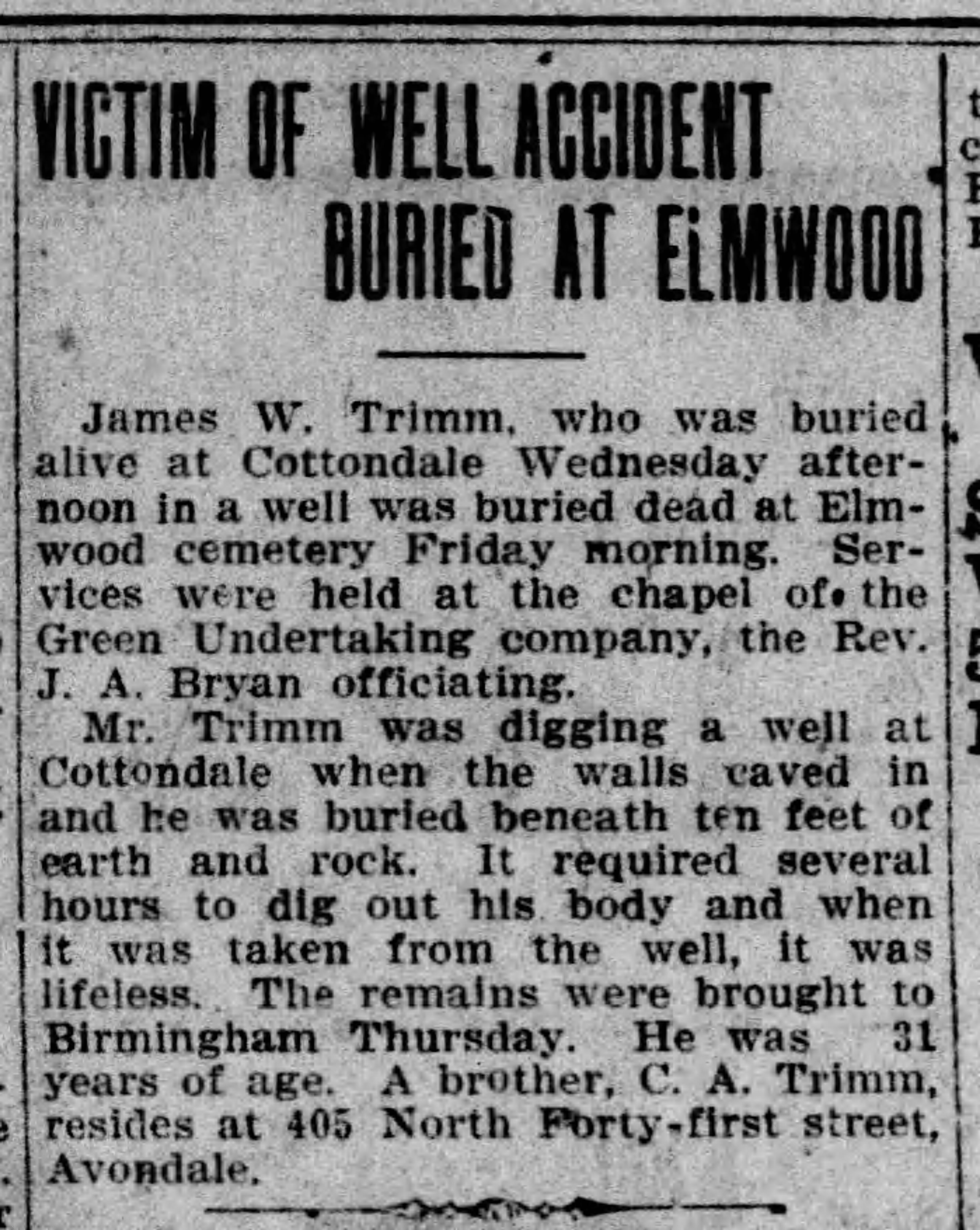 James W. Trimm obituary